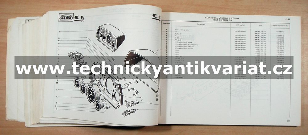 Avia A31 Katalog náhradních dílů (1985)