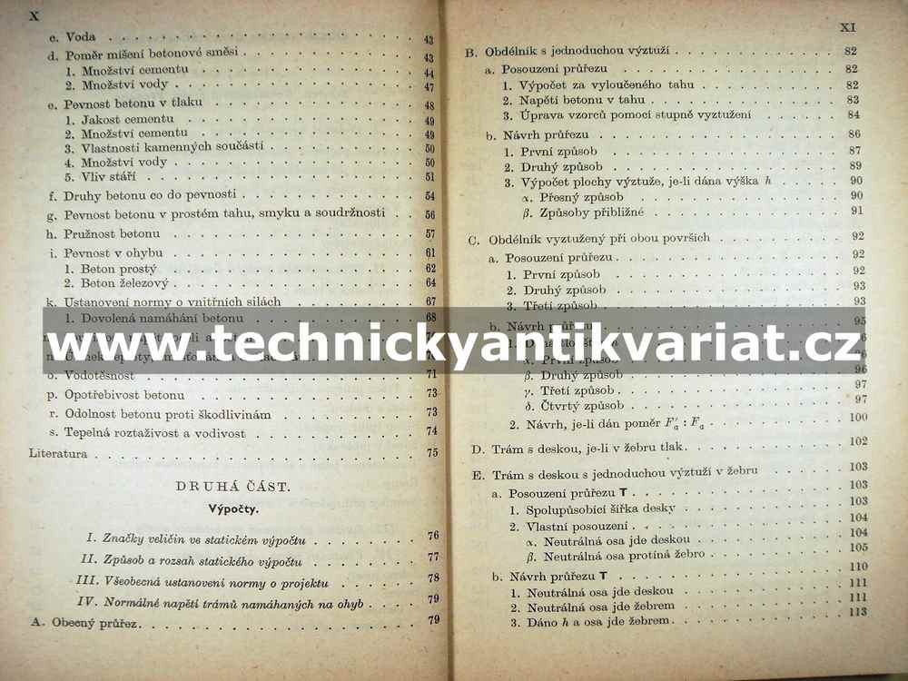 Železový beton II.výpočty (1947)