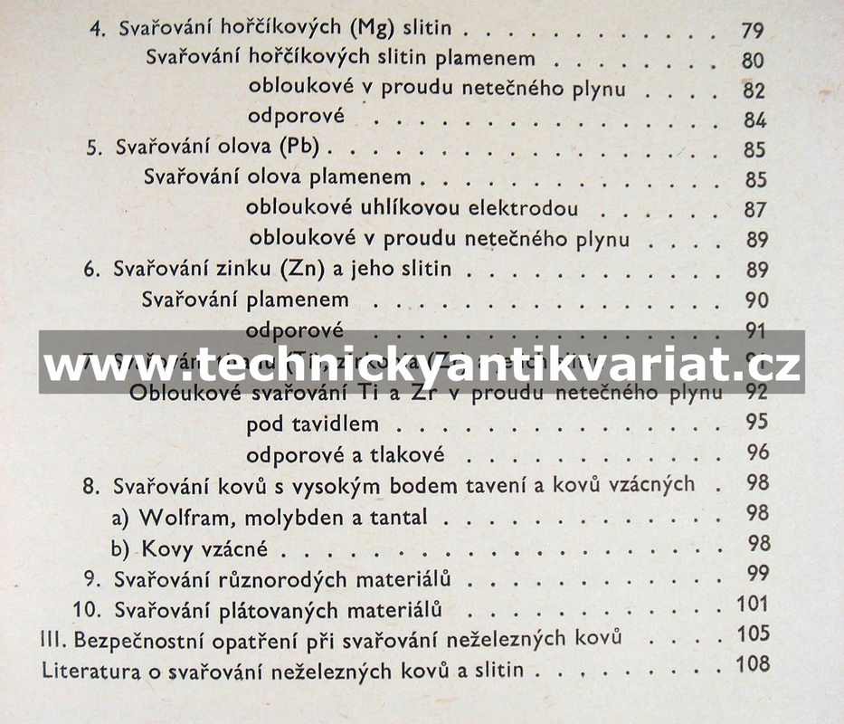 Svařování neželezných kovů a slitin (1962) 