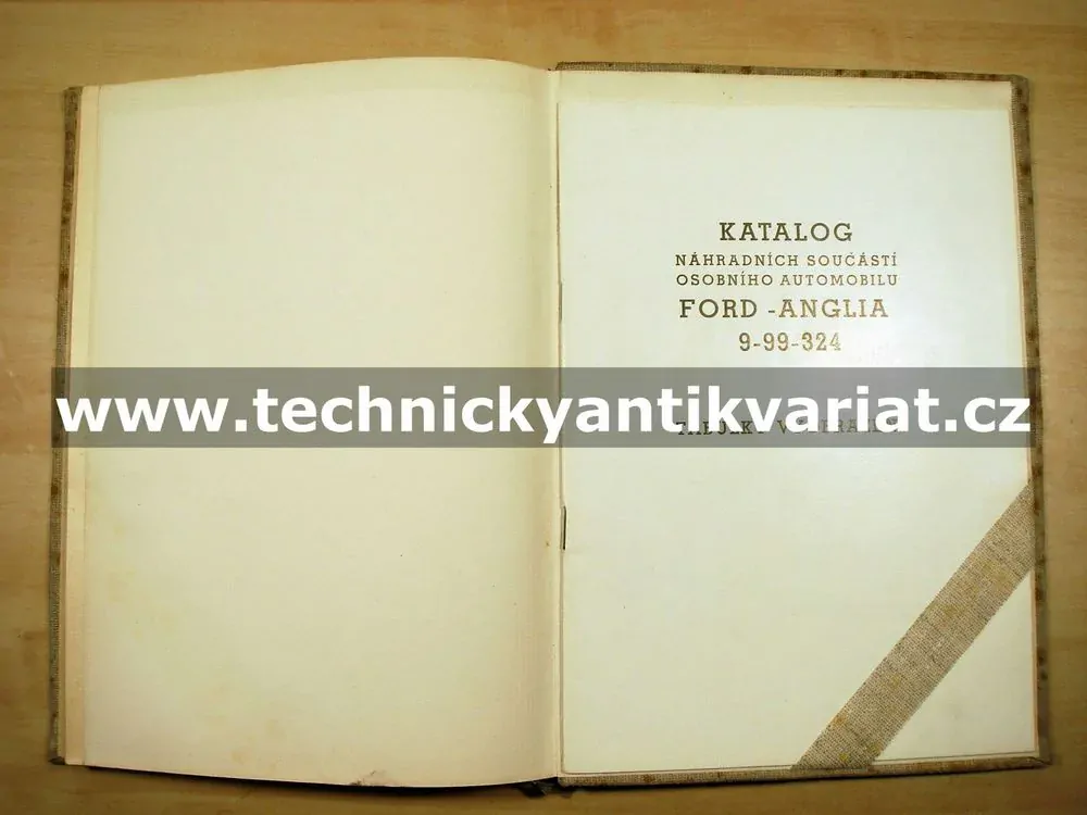 Ford Anglia - katalog náhradních součástí (1960)