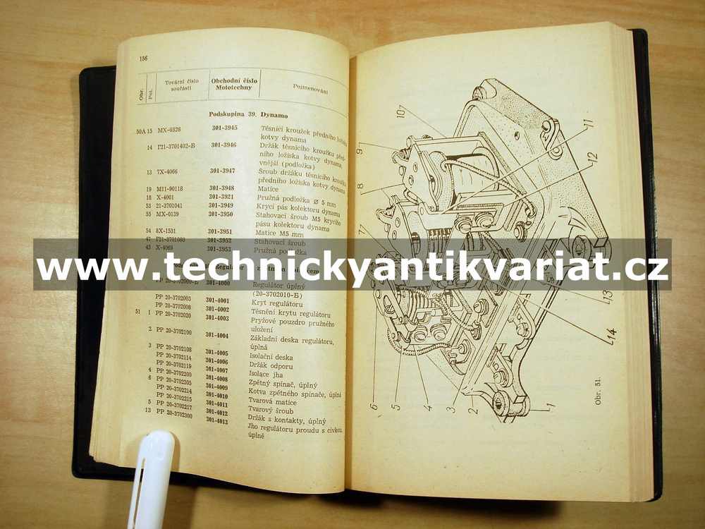 Poběda M20 - katalog náhradních součástí (1958)