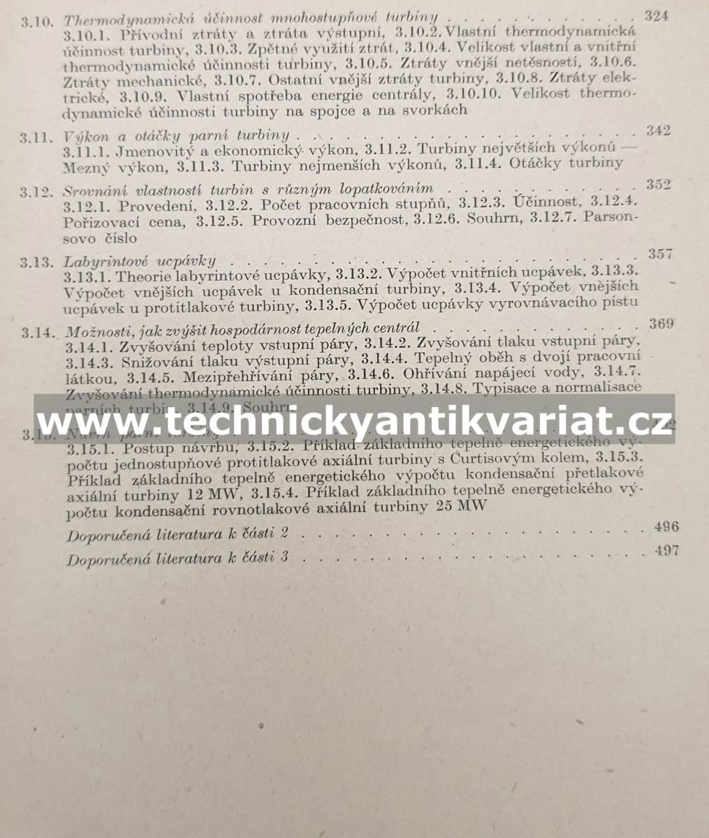 Parní turbíny I. Theorie a výpočet - Ambrož, Bém, Budlovský, Málek, Zajích (1955)