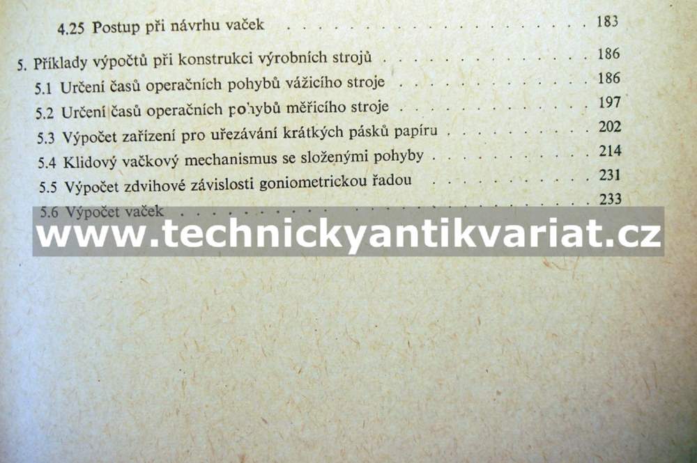 Vačkové mechanismy pro výrobní stroje - Karel Petrů (1962)