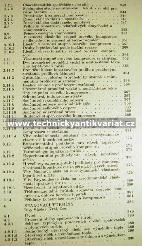 Tepelné turbíny - J. Bečvář (1968)