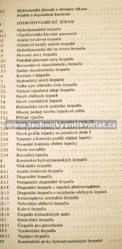 Hydraulické stroje - J.Bláha, K. Brada (1992)