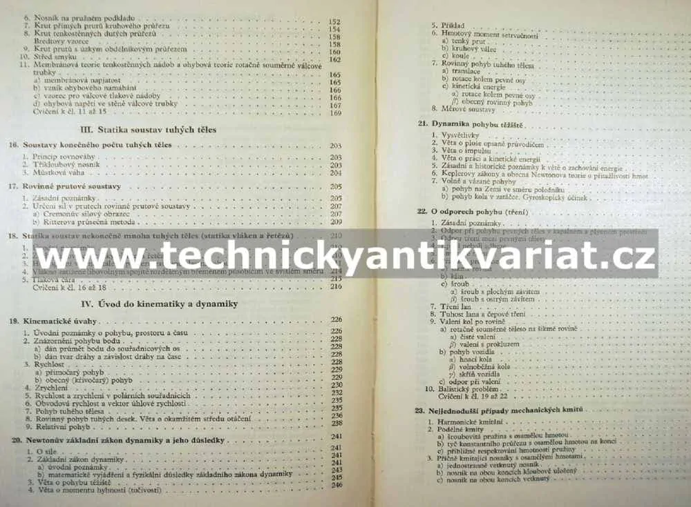 Mechanika tuhých těles a kapalin - István Szabo (1967)