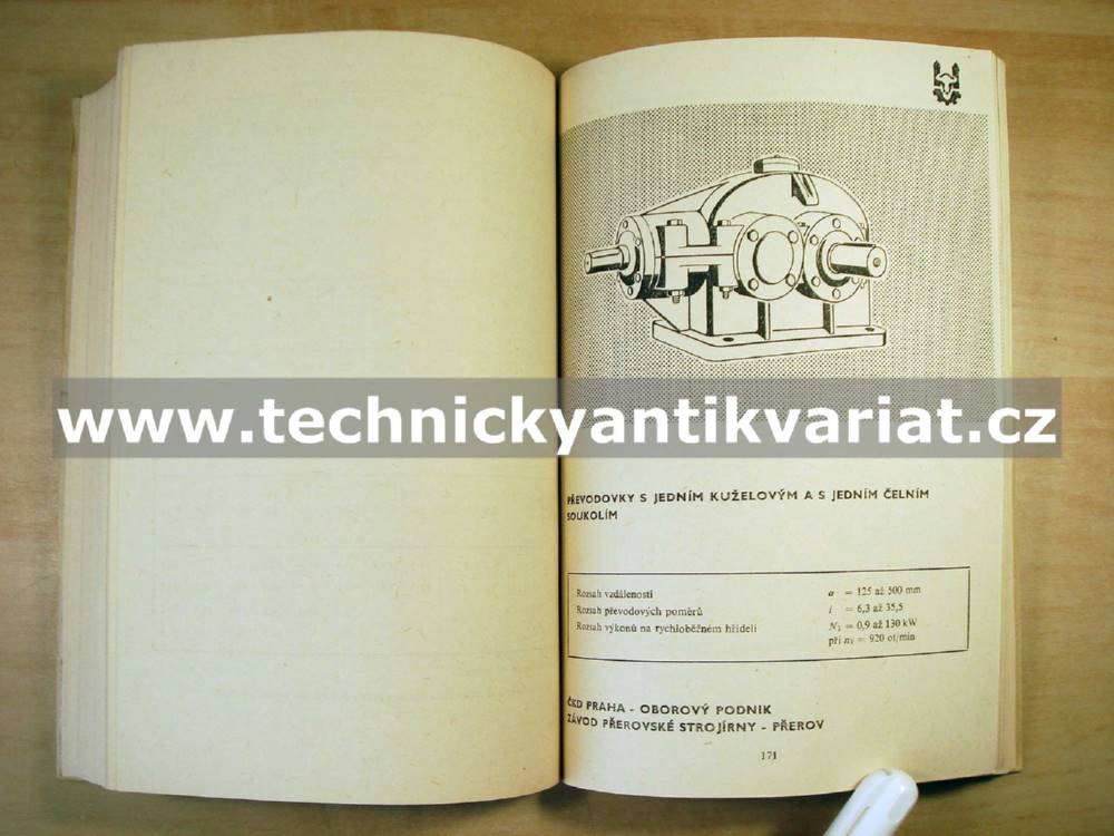 Katalog typizovaných průmyslových převodovek (1967)