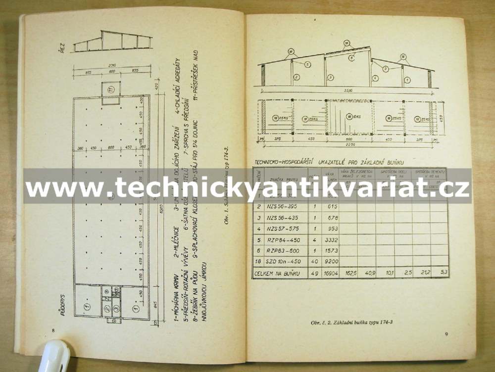 Technologická pravidla pro montáž vybraných přízemních zemědělských železobetonových staveb (1962)