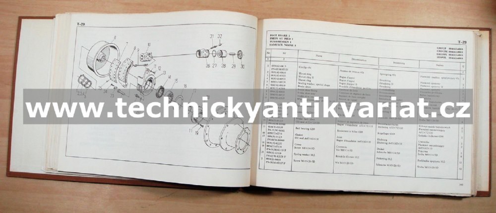 Traktor Ursus C355 - Spare parts catalogue (1974)