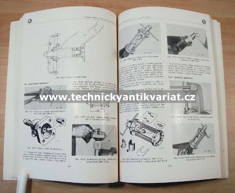 Škoda 105 120 130 Garde Rapid - dílenská příručka (1987)