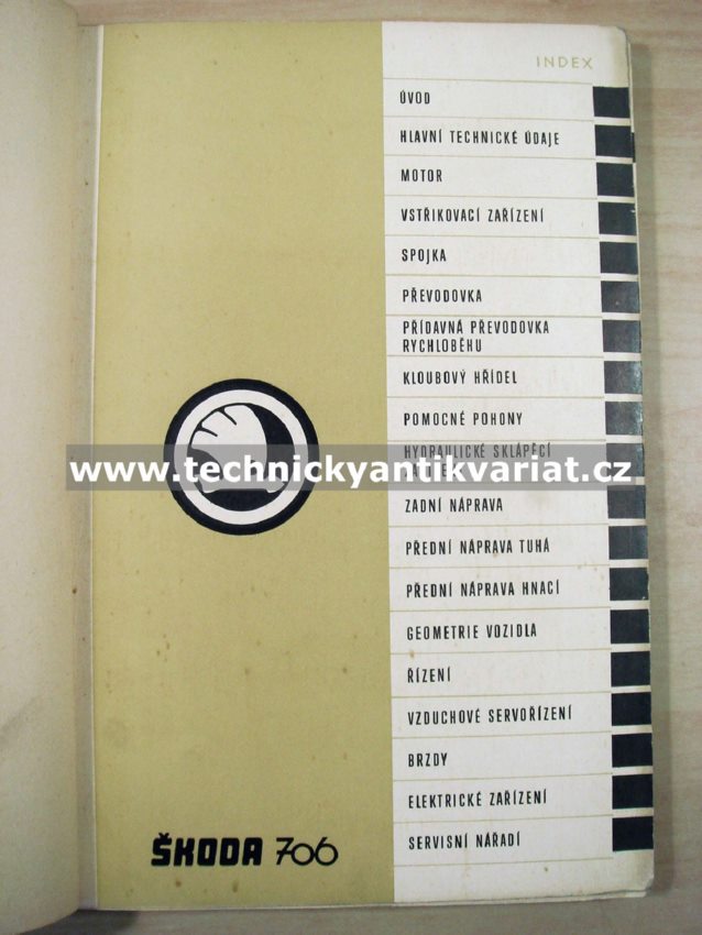 Škoda 706 RT - dílenská příručka (1966)