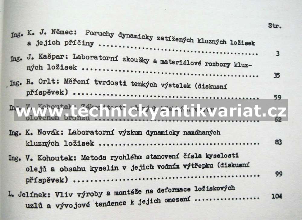Dynamicky zatížená kluzná ložiska 1-3 (1968)