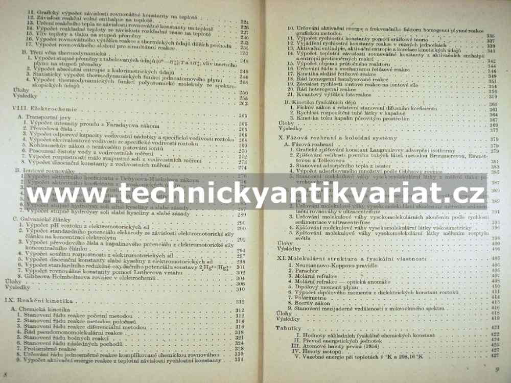 Příklady a úlohy z fysikální chemie - Bareš, Černý, Fried, Pick (1957)