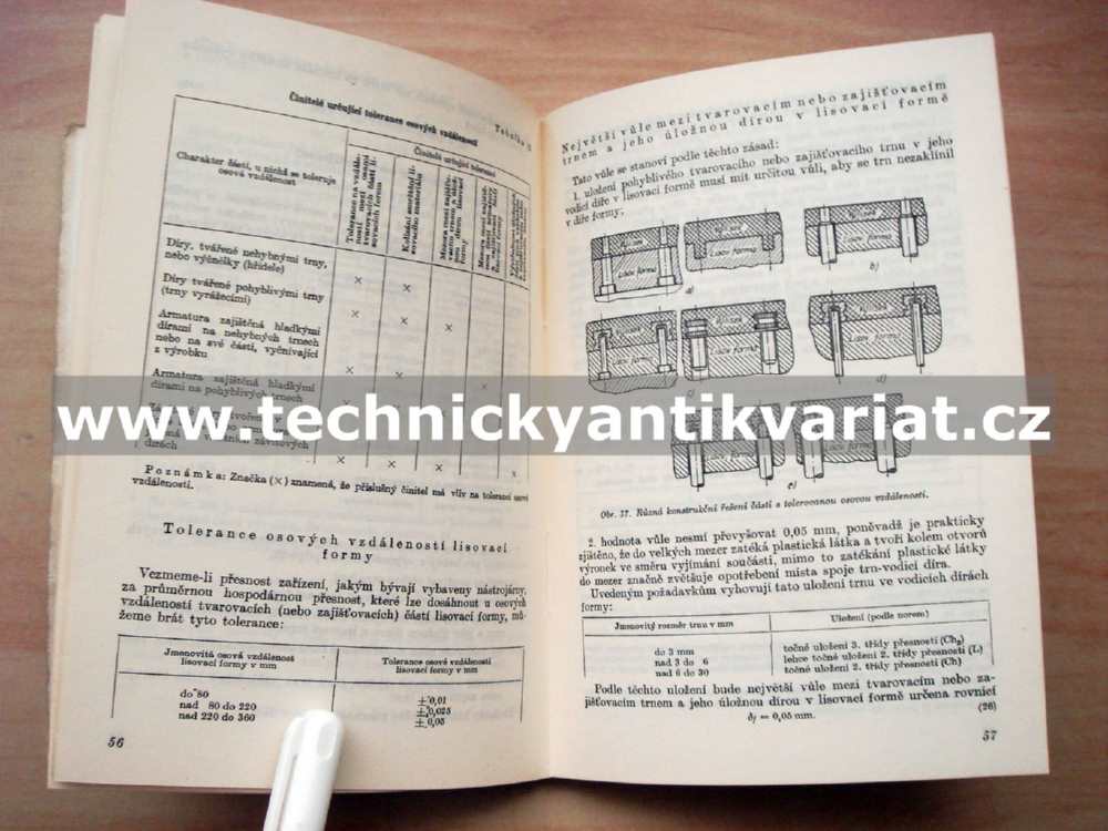 Konstrukce součástí z plastických látek a lisovacích forem - Kopaněvič (1952)