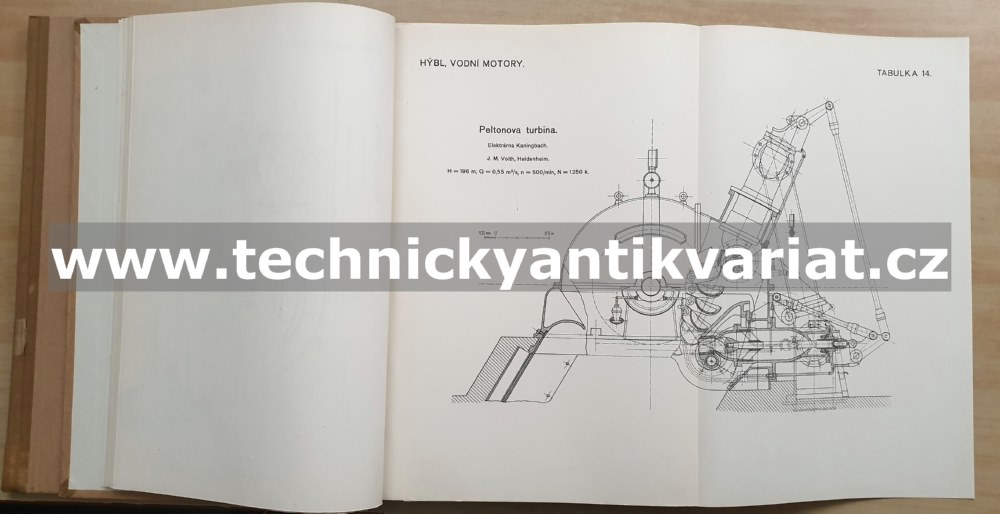 Vodní motory I. text+ tabulky (1950)