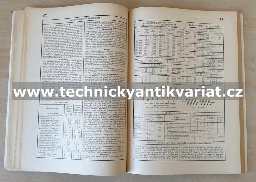 Tabellenbuch fur die Elektrotechnik - Friedrich (1960)