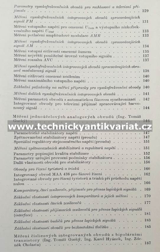 Měření integrovaných obvodů - Gucký (1977)