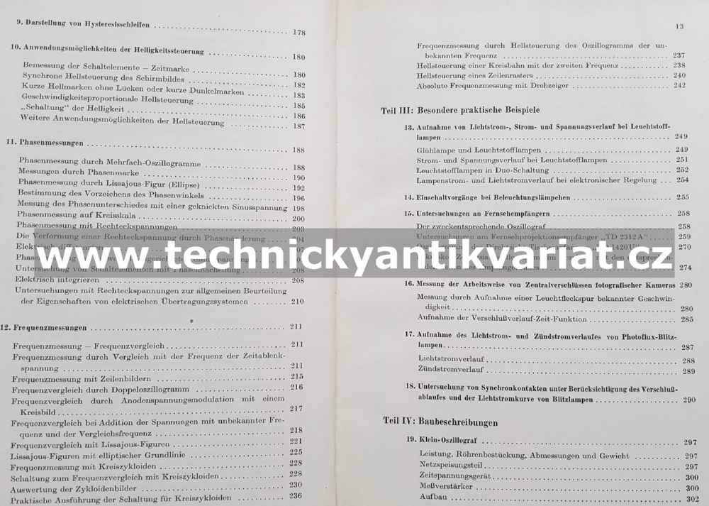 Der elektronenstrahl Oszillograf - J. Czech (1955)