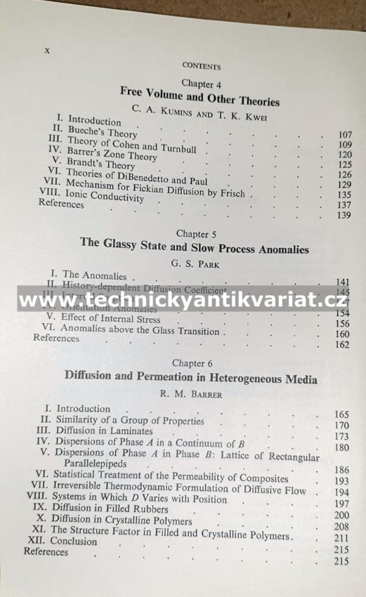 Diffusions of polymers - Crank, Park (1968)