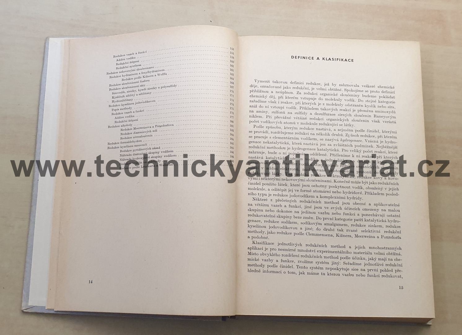 Preparativní reakce v organické chemii I. Redukce a oxydace - Trojánek, Hudlický (1953)