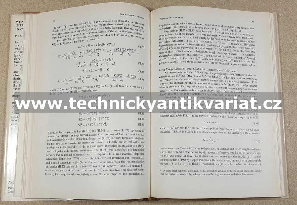 Weak Intermolecular Interaction in Chemistry and Biology - Horza, Zahradník (1980)