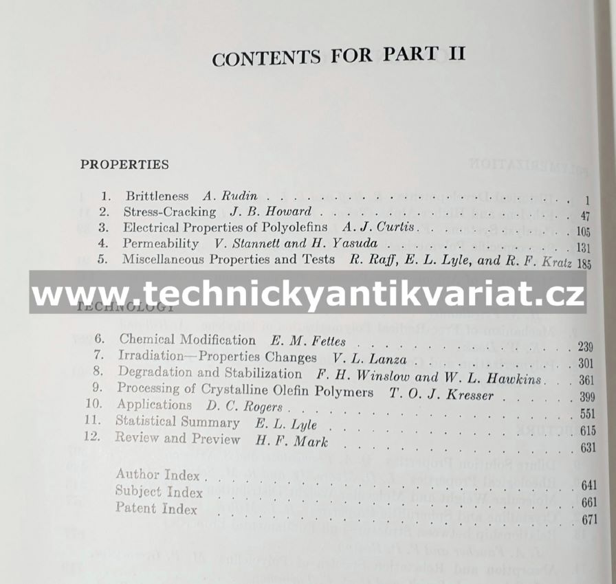 Crystalline Olefin Polymers I.II. (1965)