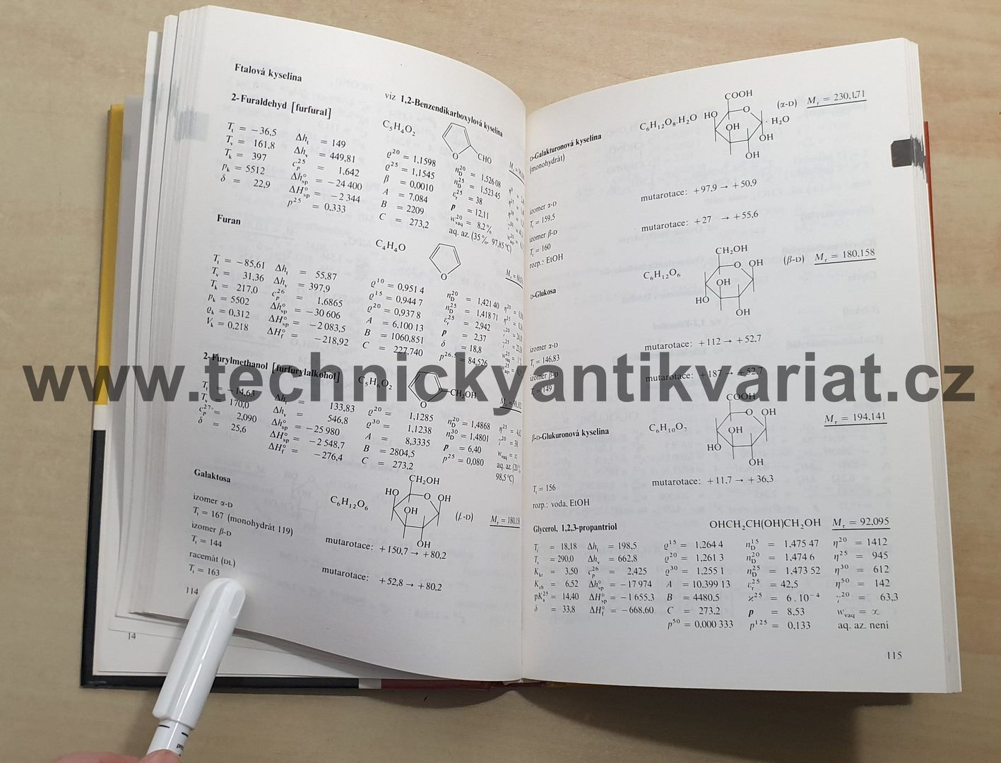 Chemické tabulky - Vohlídal a kol. (1985)