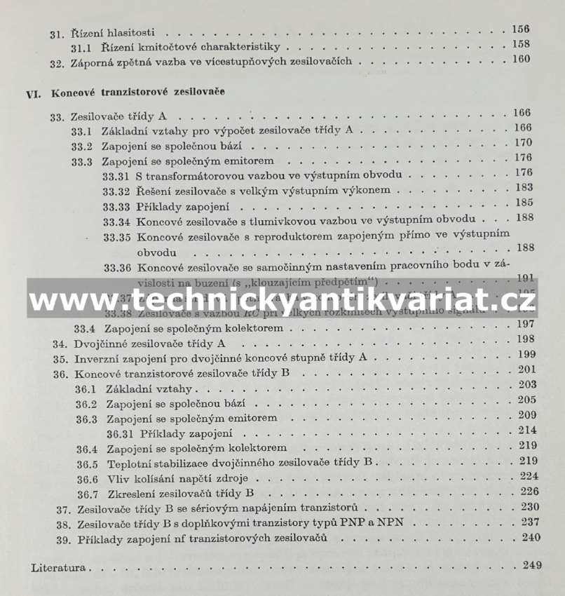 Nízkofrekvenční tranzistorové zesilovače - Jaroslav Budínský (1961)