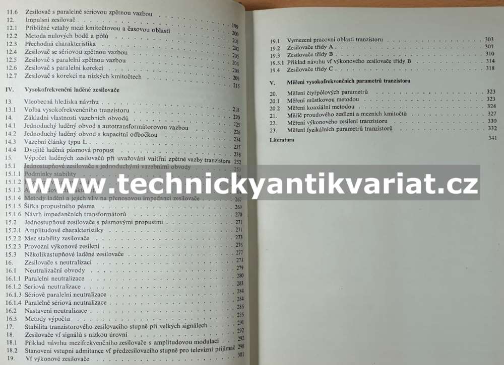 Vysokofrekvenční tranzistorové zesilovače - Hošek, Pejskar (1967)