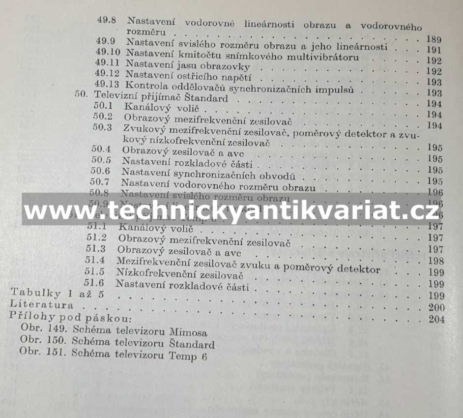 Měření a nastavování televizních přijímačů - Vomela, Franc, Oravský (1966)