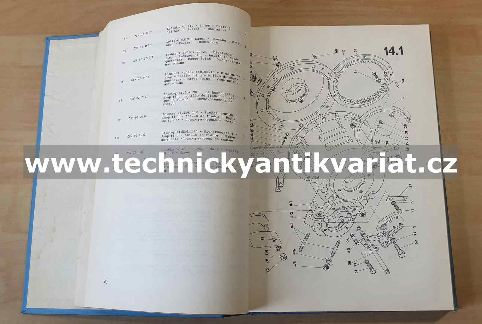 UN 050, UN 053 - katalog náhradných dielov (1979)