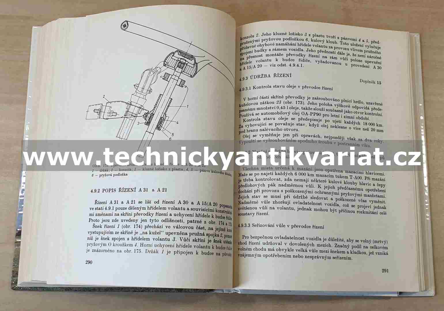 Avia A30, A15, A20, A31, A21 - údržba, obsluha a opravy - Trpkoš (1989)