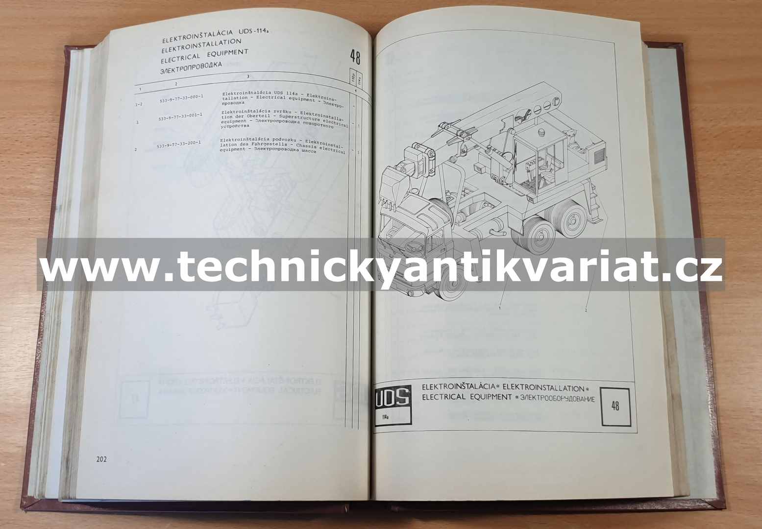 UDS 110p, 114a - katalog náhradných dielov (1990)