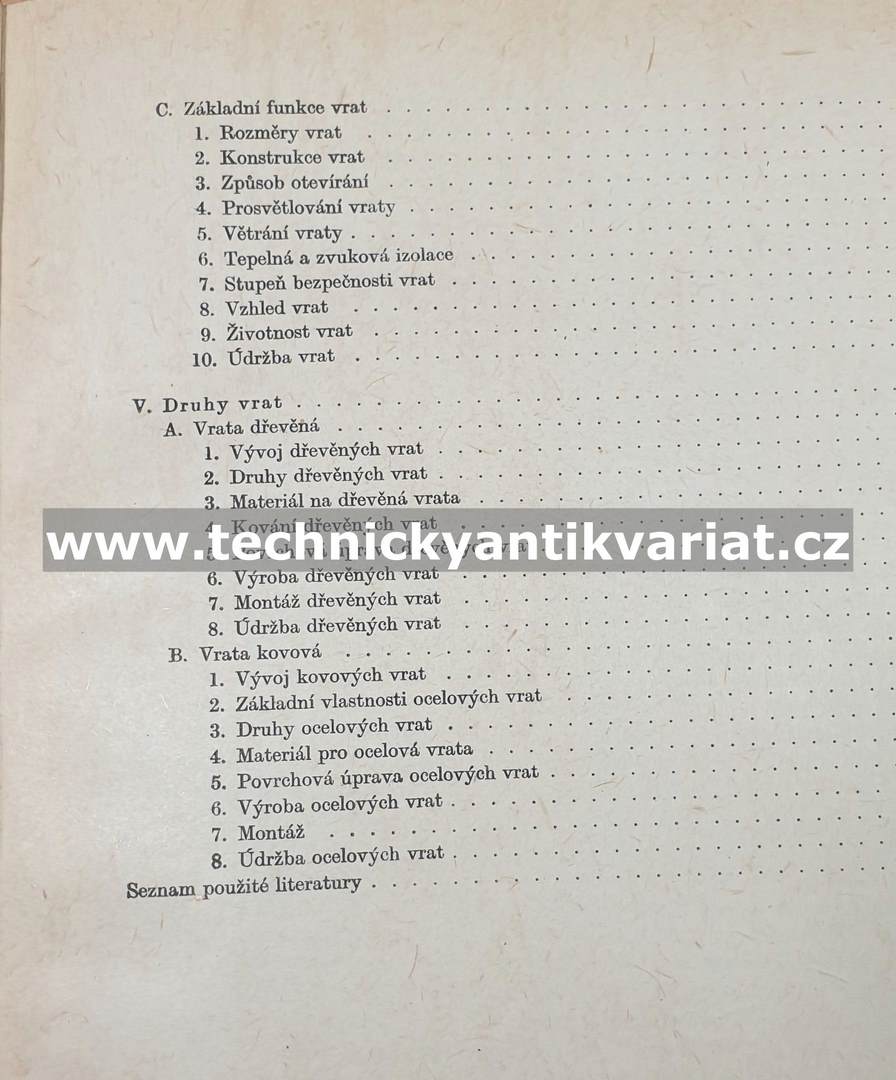 Dveře a vrata - Mareš, Klifner, Bauer (1964)