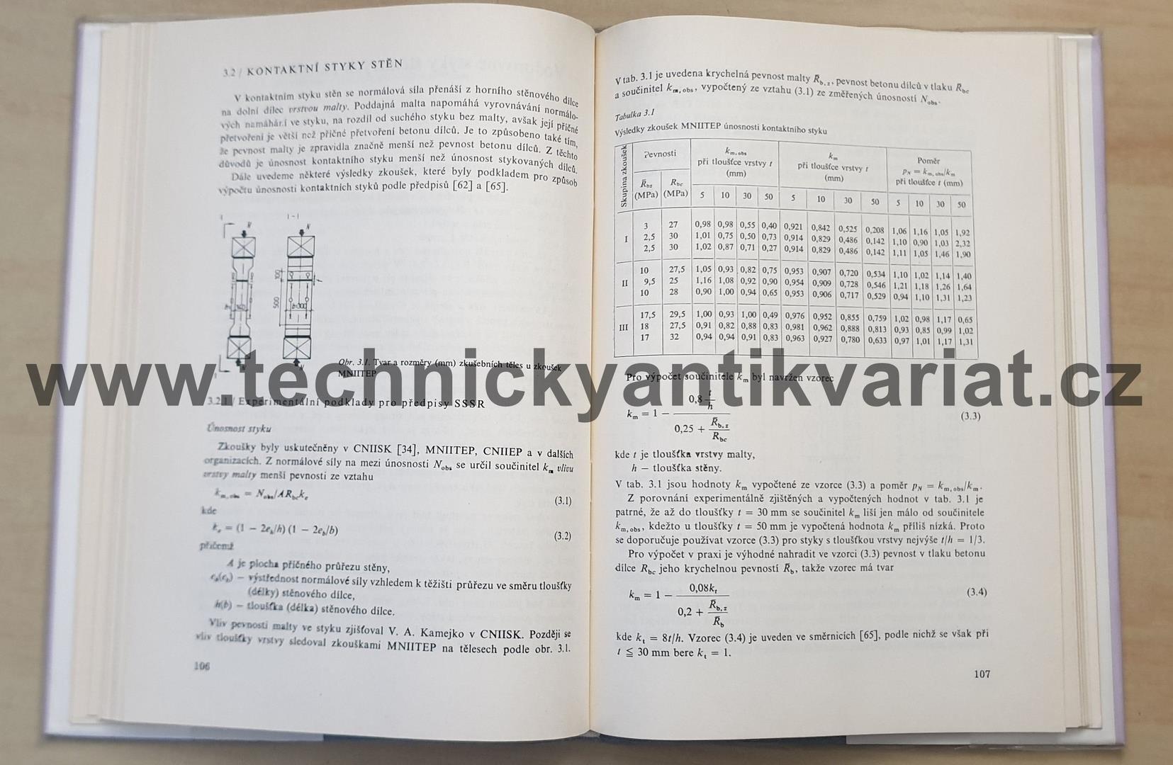 Únosnost a tuhost styků panelových konstrukcí - Horáček, Lišák, Pume (1983)
