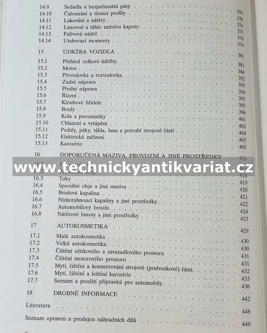 Škoda Favorit, Forman, Pick up - údržba a opravy automobilů (1992)
