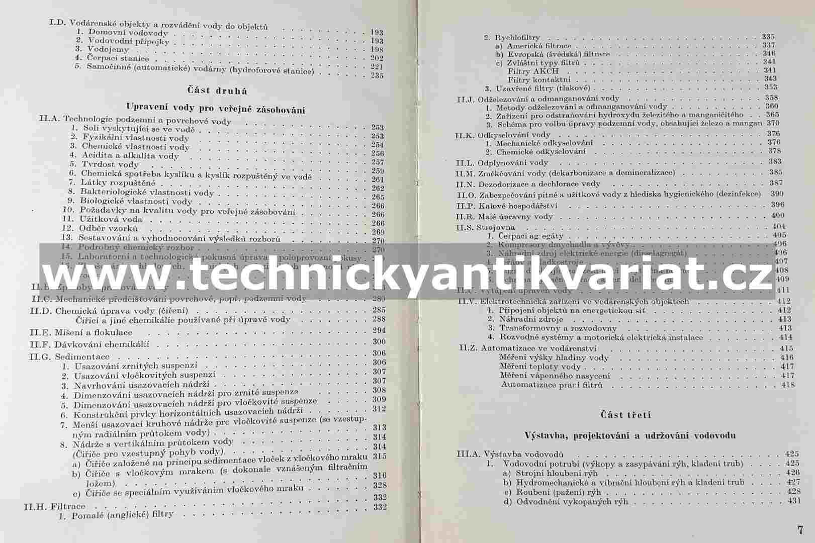 Vodárenství - Václav Šticha (1960)