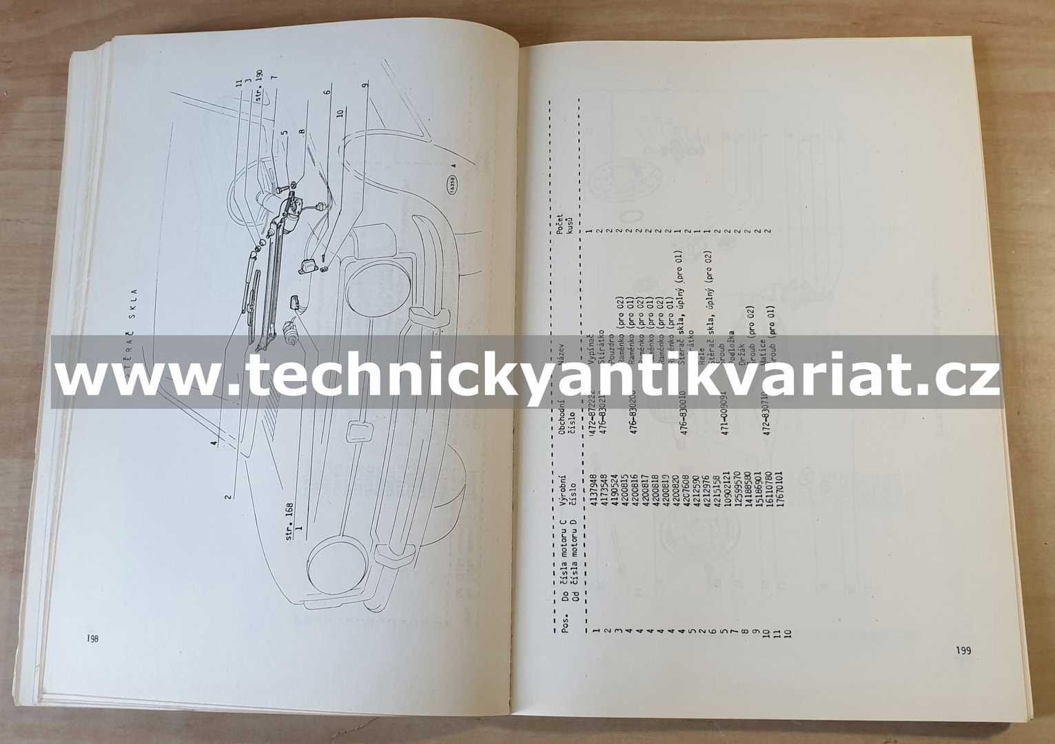 Fiat 128 - Katalog náhradních dílů (1975)