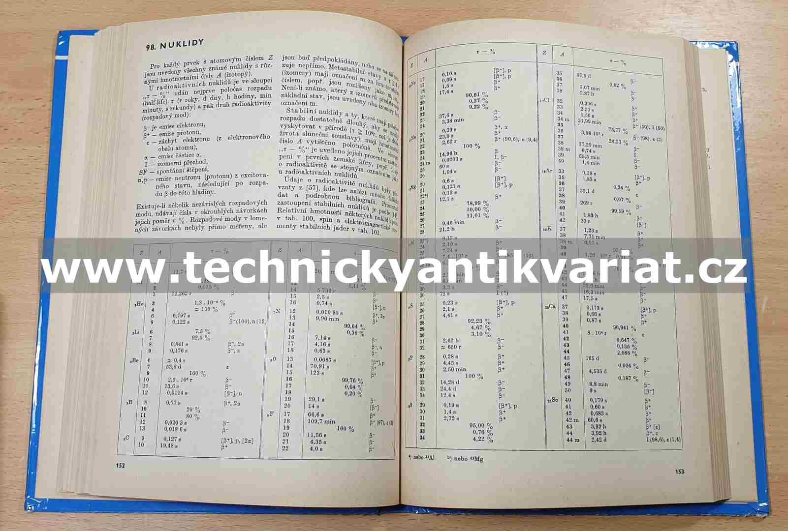 Fyzikální a matematické tabulky - Brož, Roskovec, Valouch (1980)