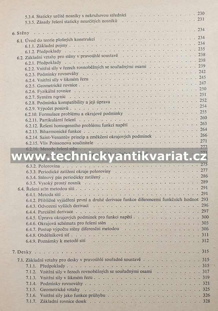 Stavební mechanika II A - Drahoňovský, Harvančík (1967)