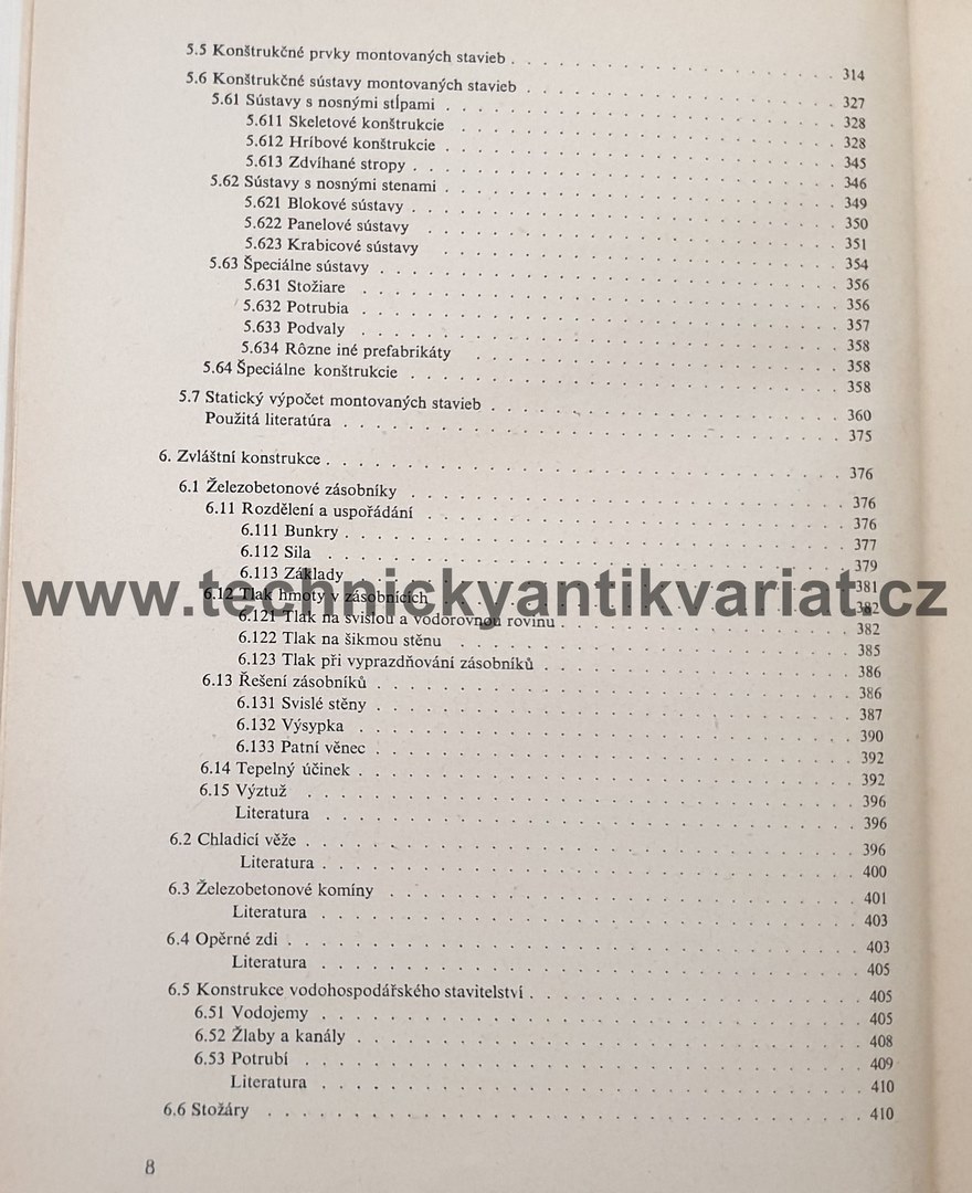 Betonové konstrukce pozemních staveb II A - Jílek, Šmerda, Grenčík, Novák (1967)