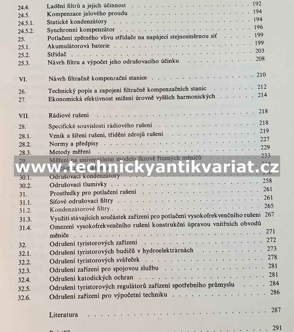 Zpětný vliv výkonových polovodičových měničů na napájecí síť - Mačát, Vaculíková, Záviška (1978)