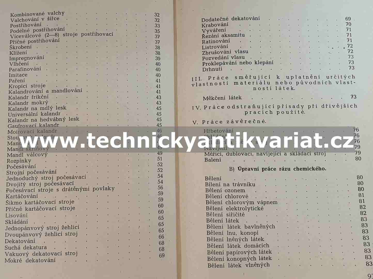 Úprava látek - Bohumil Vlček (1946)