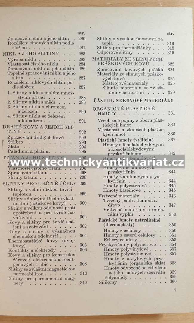 Přehled technických materiálů - Jan Korecký (1954)