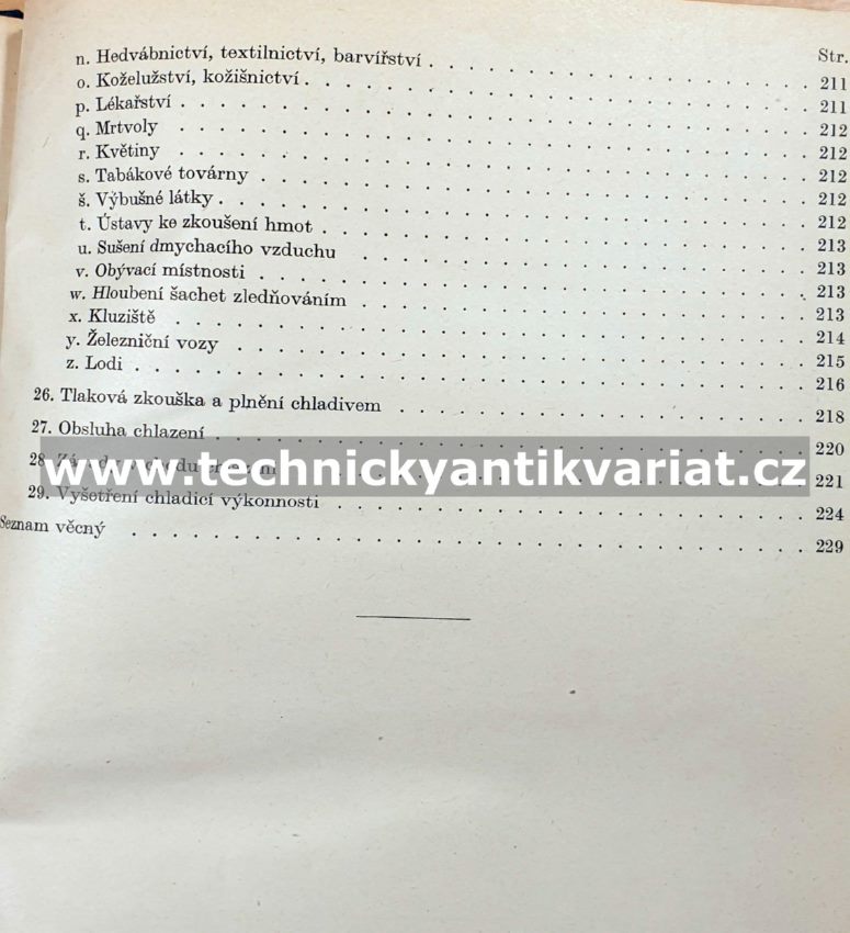 Strojní chlazení II. Konstruktivní a praktická část (1947)