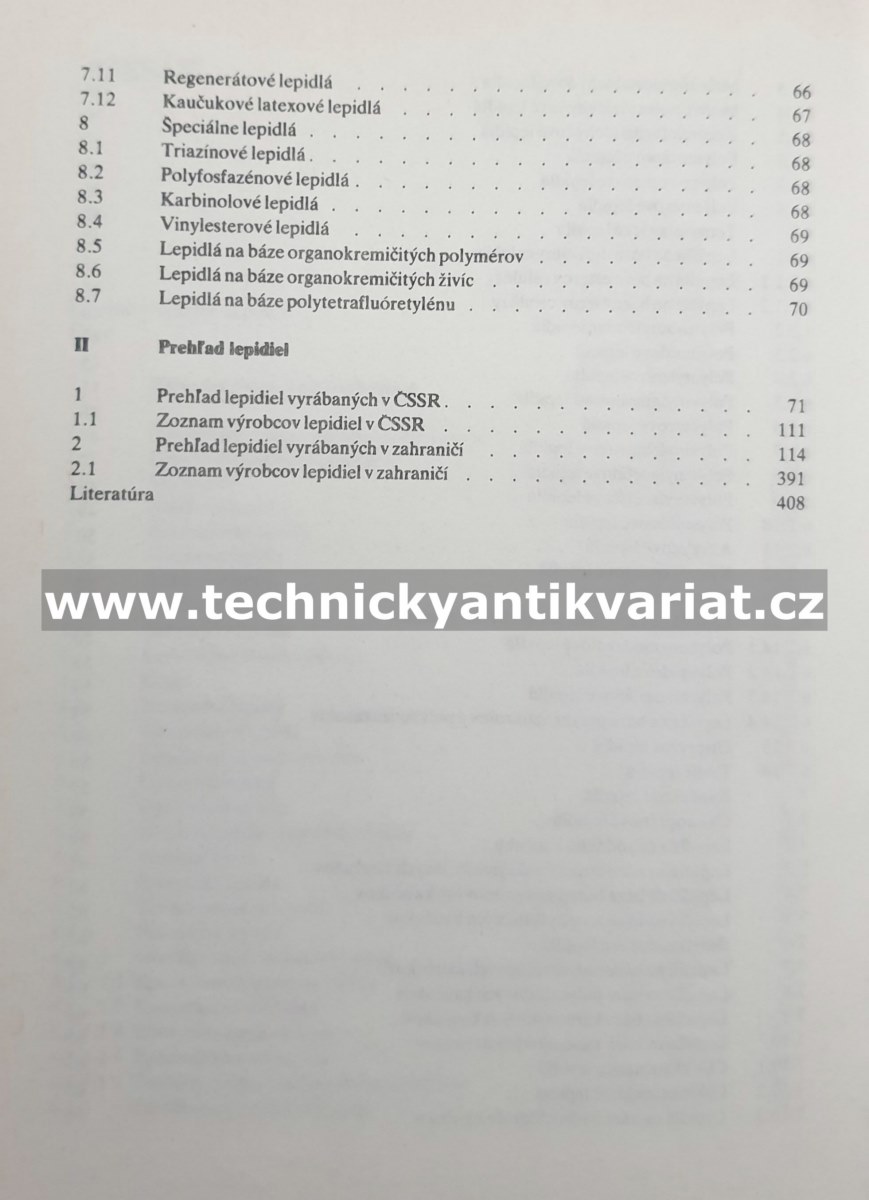 Prehlad lepidiel - Zdeněk Komárek (1987)