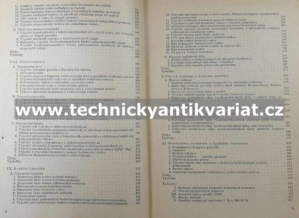 Příklady a úlohy z fysikální chemie - Bareš, Černý, Fried, Pick (1957)