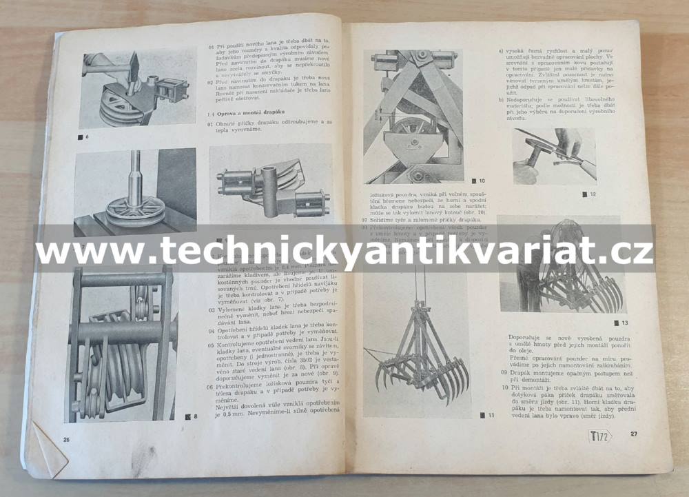 T172 Samohybný nakladač - dílenská příručka (1964)