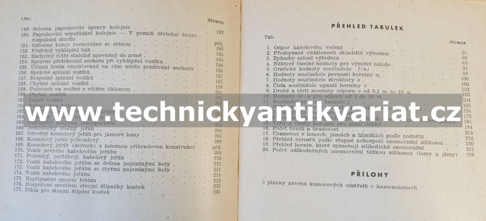 Dobývání kamene a zemin - Oskar Klanic (1950)