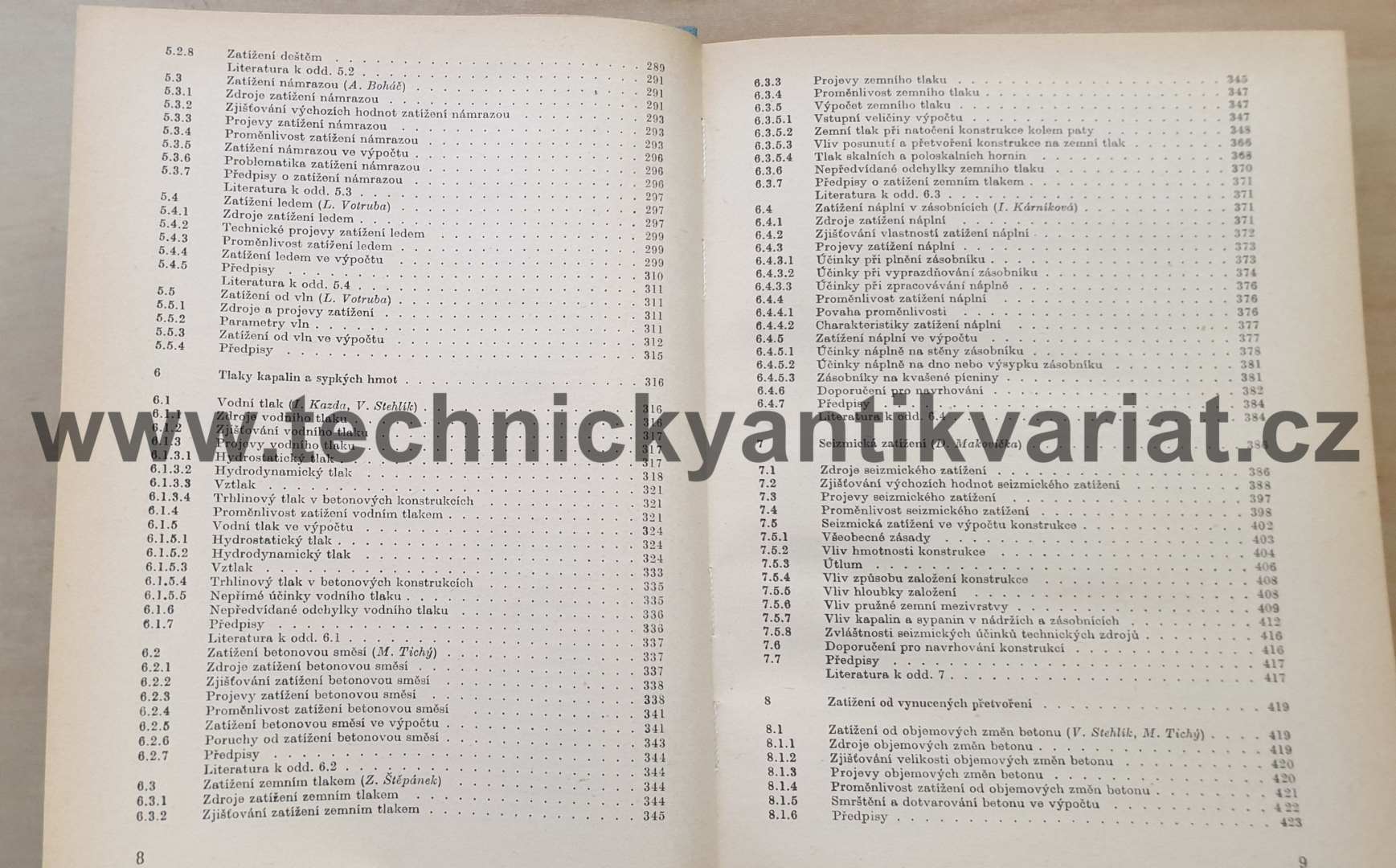 Zatížení stavebních konstrukcí - Tichý (1987)
